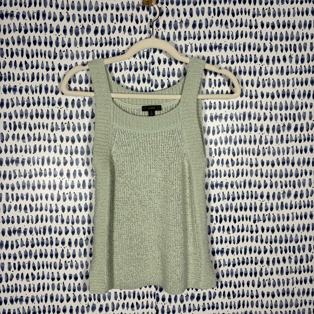 J. Crew Sweater-Tank in light green sz S #AM738 top lightweight $59.50